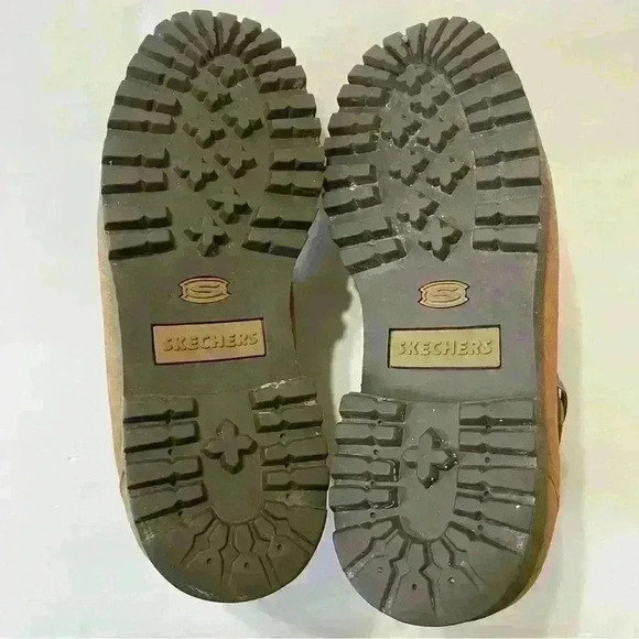 Skechers Mens Regulators Takeover Strap Loafers Wheat Tan Leather Size 10.5 - Picture 12 of 13